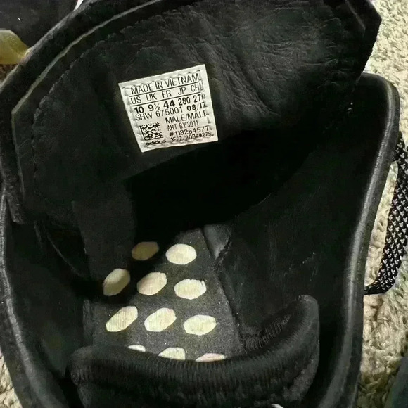 Adidas NMD C2 Men's Size 10 Shoes Black White Nubuck Trainer Sneakers preowned - Picture 5 of 8